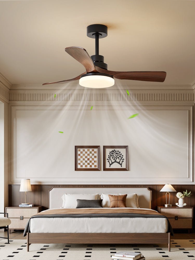 Nilo Minimalist Metal Ceiling Fan Light