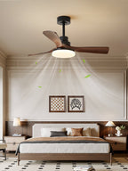 Nilo Minimalist Metal Ceiling Fan Light