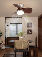 Miroter Modern Metal Frame & Acrylic Shade Ceiling Fan Light