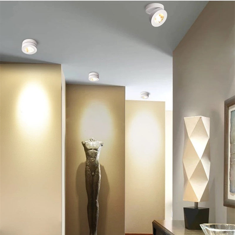 Arisha Modern LED Flush Mount Ceiling Light Round Black White Living Room Kitchen