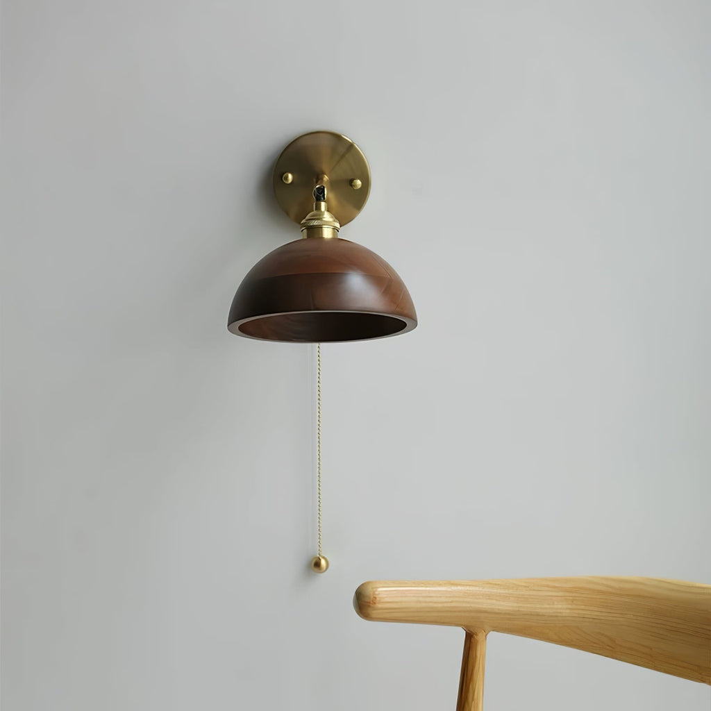 Muto Vintage Pull Chain Switch Wall Lamp Plug-IN /Hardwire