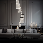 Kristy Industrial Chandelier Acrylic Bedroom Living Room