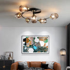 Valentina Flush Mount Ceiling Light Glass Dining Room