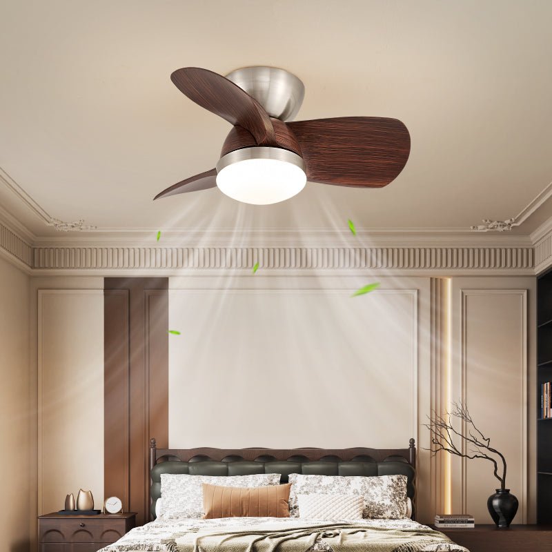 Miroter Modern Metal Frame & Acrylic Shade Ceiling Fan Light