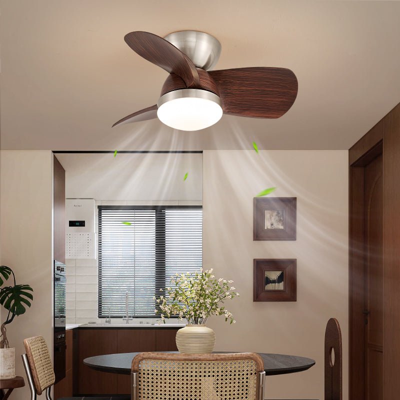 Miroter Modern Metal Frame & Acrylic Shade Ceiling Fan Light