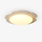 Crater Modern Travertine Ceiling Light