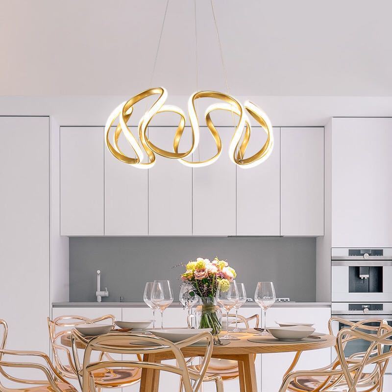 Arisha Modern Irregular Flower /Silicone Pendant Light 3 Colors