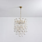 Aurora Chandelier Murano Glass Floral Cascade