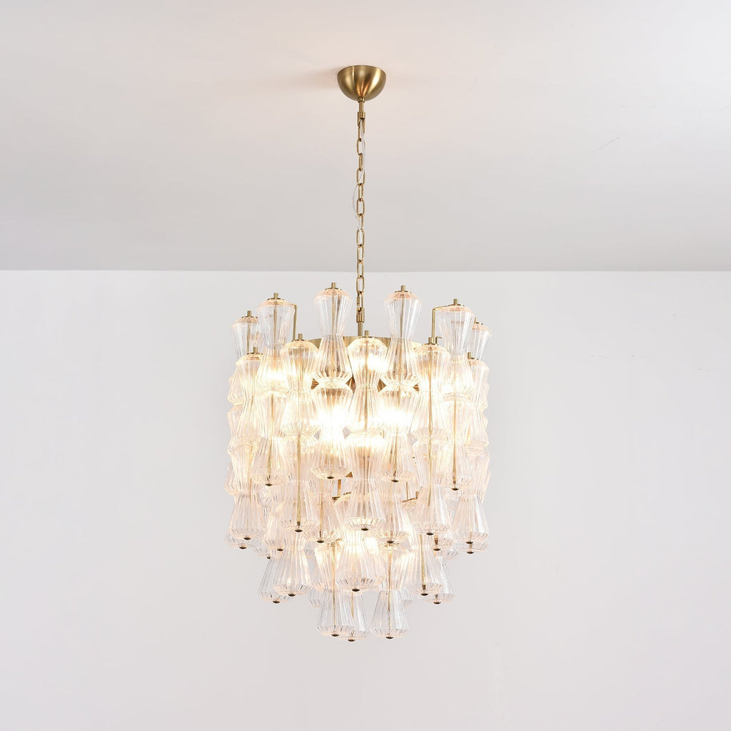 Aurora Chandelier Murano Glass Floral Cascade