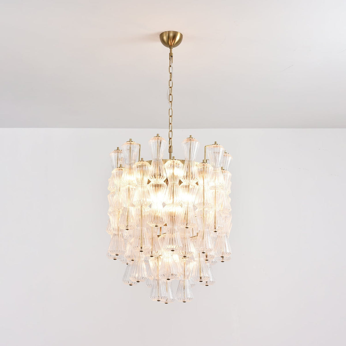 Aurora Chandelier Murano Glass Floral Cascade