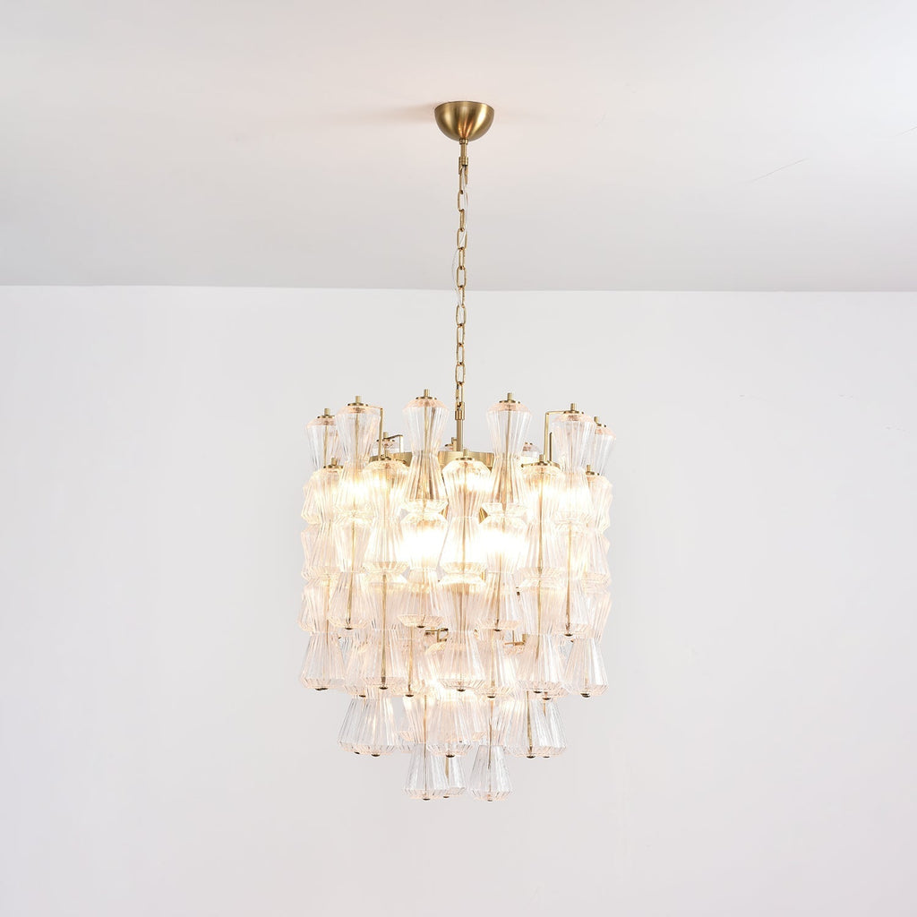 Aurora Chandelier Murano Glass Floral Cascade
