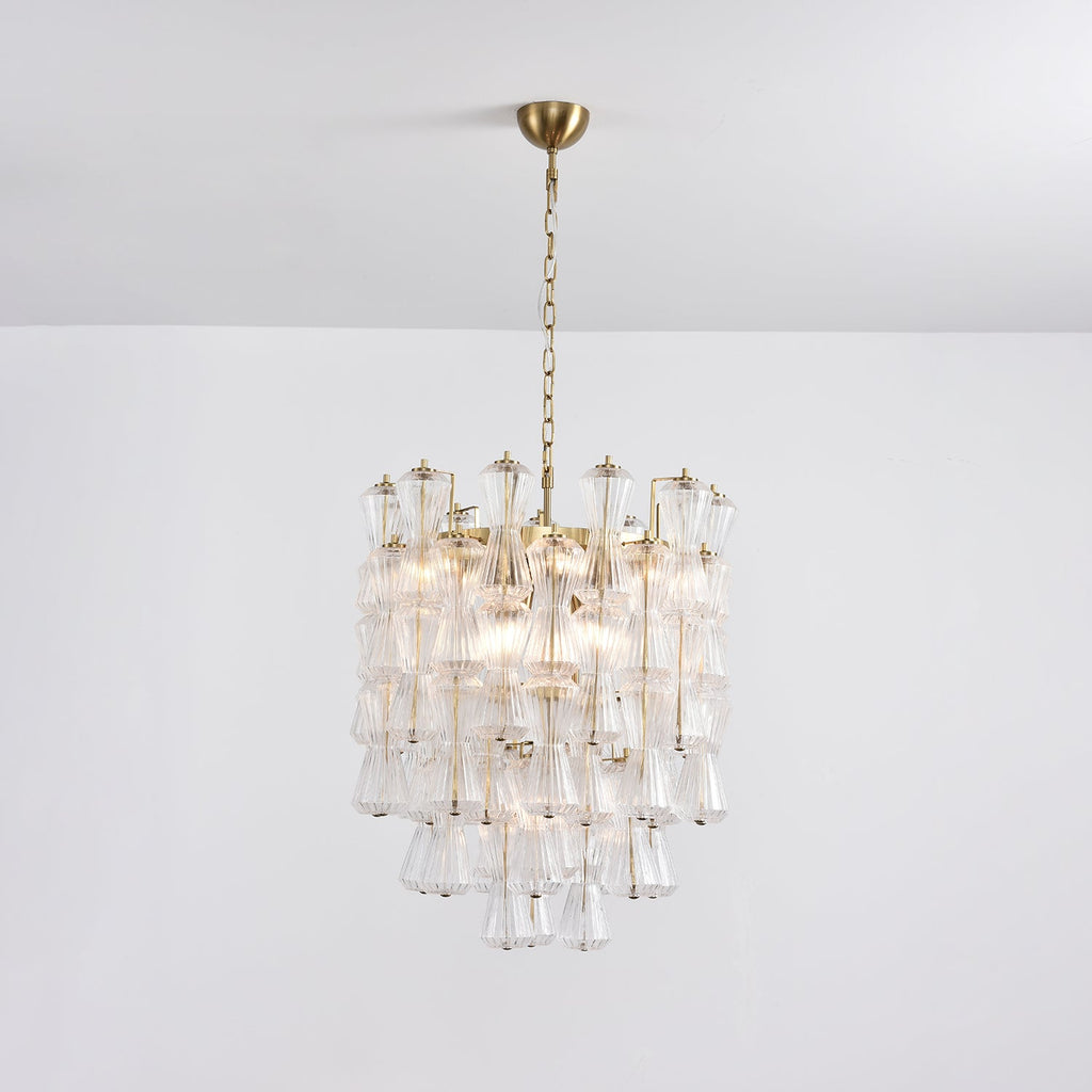 Aurora Chandelier Murano Glass Floral Cascade
