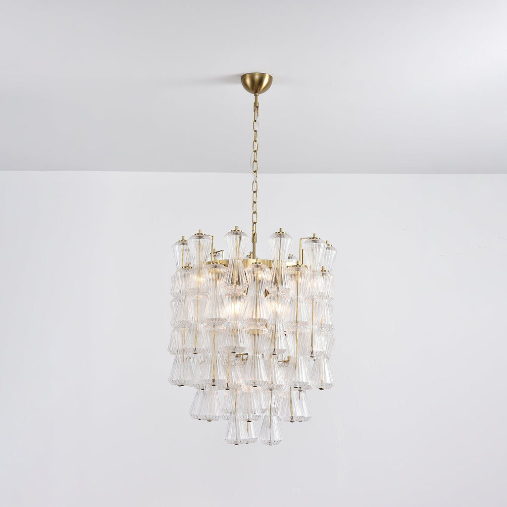 Aurora Chandelier Murano Glass Floral Cascade