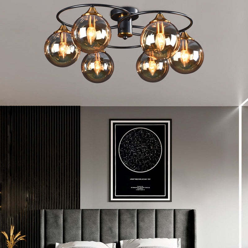 Valentina Nordic Bubble Glass Ceiling Light