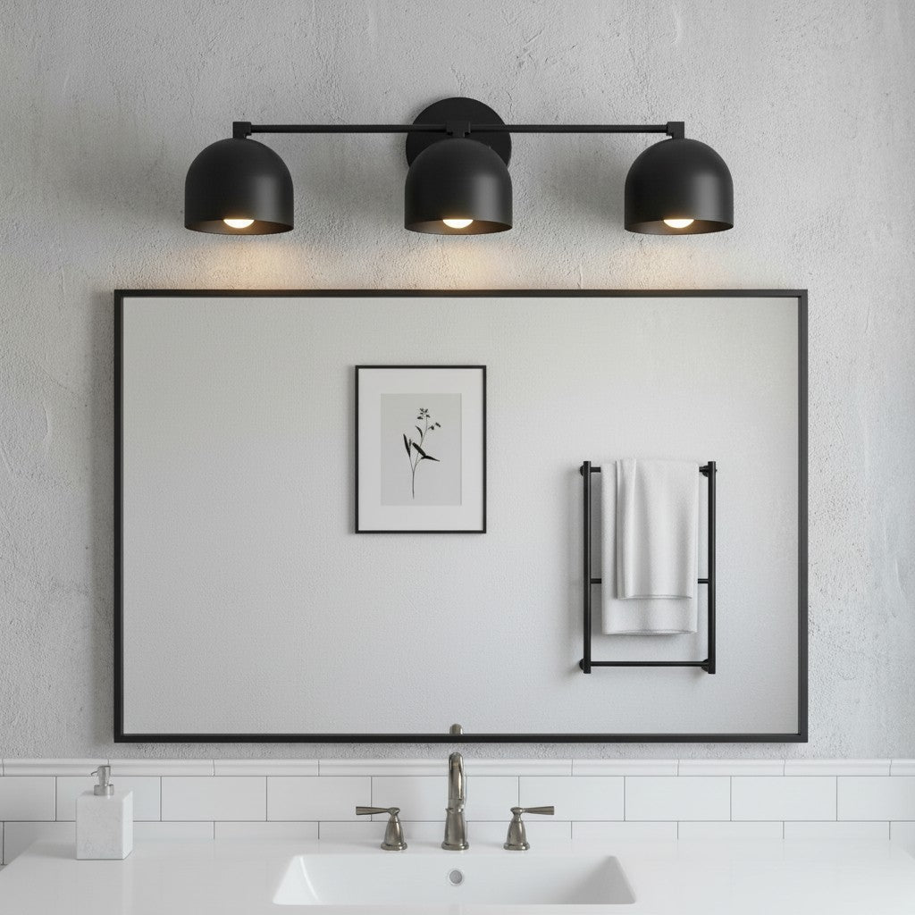 Chroma Dome Brass Wall Sconce Modern Bathroom