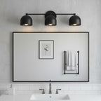Chroma Dome Brass Wall Sconce Modern Bathroom