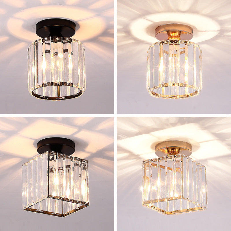 Arisha Modern /Crystal Flush Mount Ceiling Light, 3 Colors