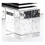 Arisha Modern Square Crystal Vanity Wall Lamp, Bedroom/Bathroom