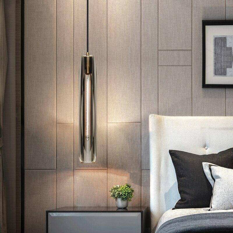Arisha Brass Designer LED Glass Pendant Lamp - image 2
