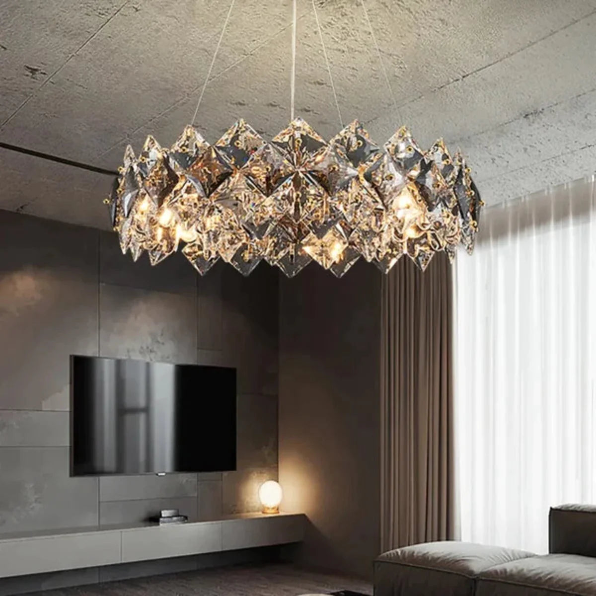 Kristy Modern Tiered Chandelier Crystal Living Room