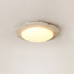 Crater Modern Travertine Ceiling Light