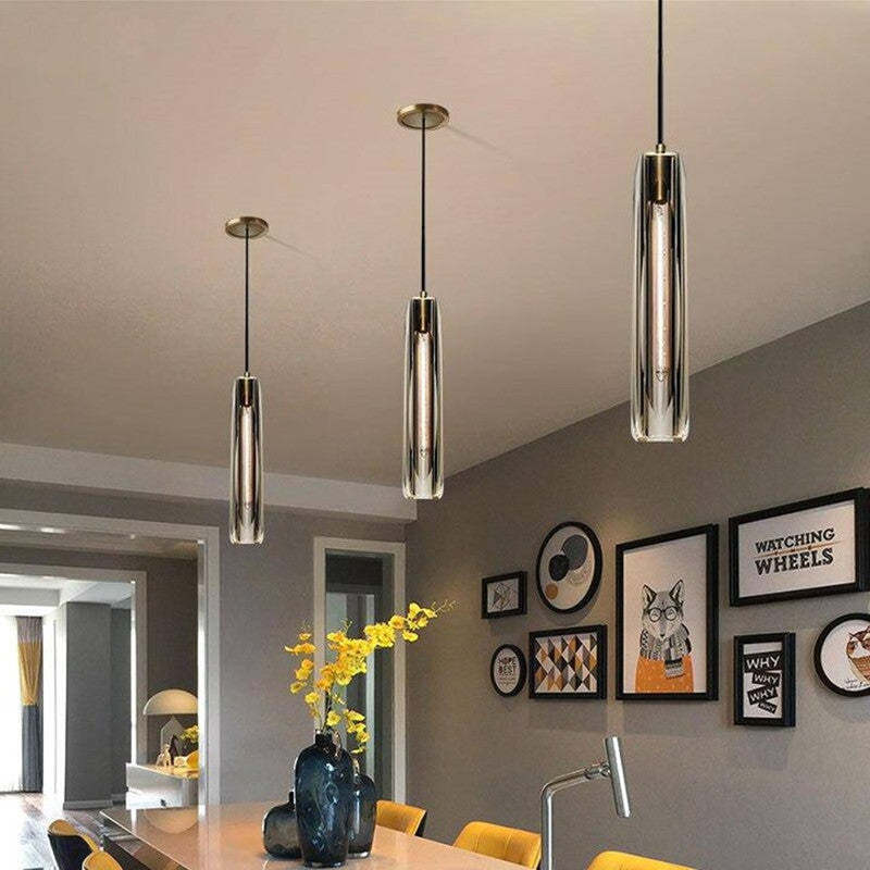 Arisha Brass Designer LED Glass Pendant Lamp - image 5