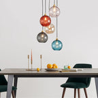 Valentina Colorful Glass Ball Pendant Light Water Ripple Living Room - image 17