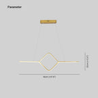 Arisha Modern Linear Square Pendant Light