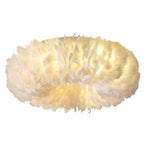 O'Moore Feather Ceiling Light, Modern, Bedroom, 4 Color