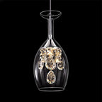 Kristy Modern Wine Glass/Crystal Pendant Light - image 9