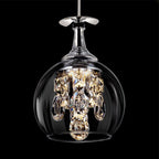 Kristy Modern Wine Glass/Crystal Pendant Light - image 10
