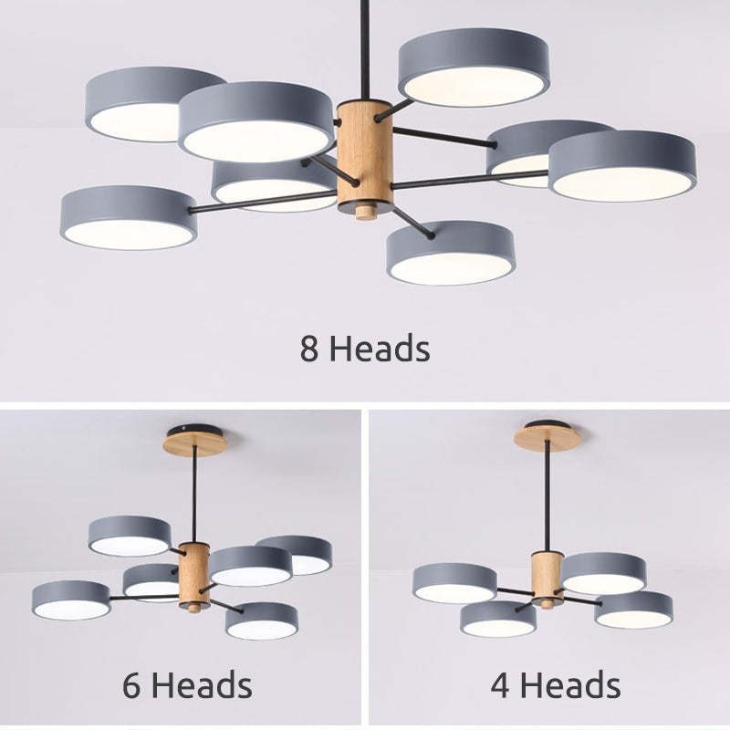 Arisha Art Deco Pendant Light Wood