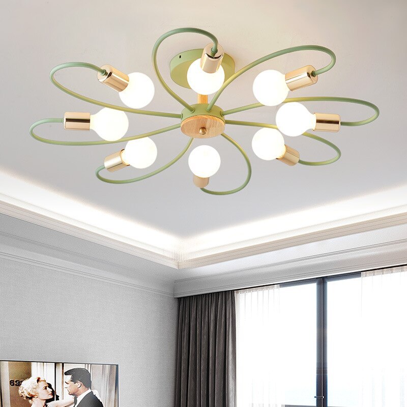 Arisha Elegant Glass Flush Mount Ceiling Light