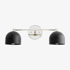 Chroma Dome Brass Wall Sconce Modern Bathroom