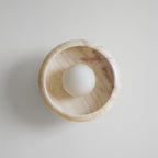 Piedra Modern Minimalist Marble Glass Wall Lamp