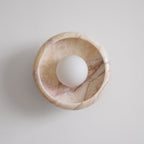 Piedra Modern Minimalist Marble Glass Wall Lamp