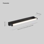 Arisha Minimalist Linear Cylindrical Acrylic Wall Lamp Bathroom