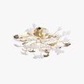 Olivia Elegant Leaf Ceramic Flush Mount Ceiling Light