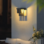 Ray Modern Minimallist Solar Outdoor Garden Yard Wall Lamp