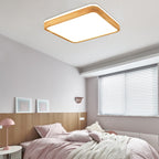 Muto Nordic Acrylic/Wood Flush Mount Ceiling Light Wood