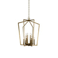 Traditional  Linea Lantern Chandelier Brass Chandelier