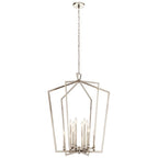 Traditional  Linea Lantern Chandelier Brass Chandelier