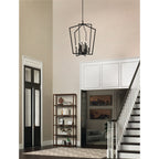 Traditional  Linea Lantern Chandelier Brass Chandelier