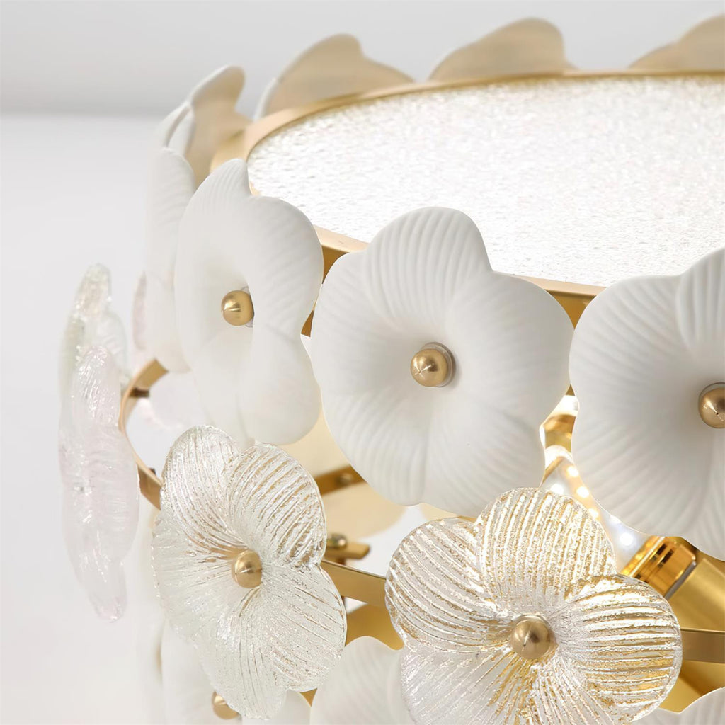 Abella Flowers Ceiling Light Ceramic Petals