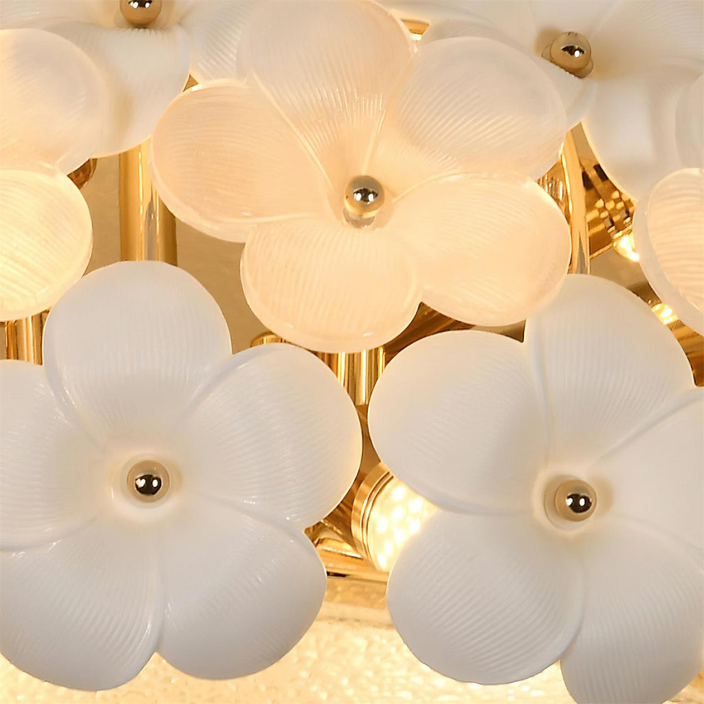 Abella Ceiling Lamp Ceramic Blossom Ring Romantic