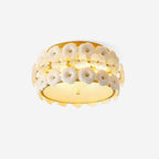 Abella Ceiling Lamp Ceramic Blossom Ring Romantic