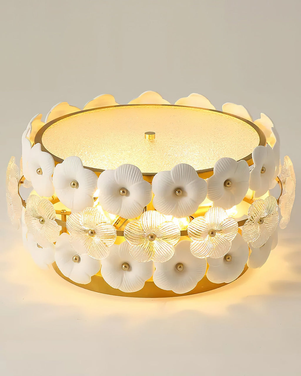 Abella Flowers Ceiling Light Ceramic Petals