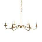 Alshaarae Vintage Industrial Brass Chandelier
