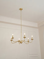 Alshaarae Vintage Industrial Brass Chandelier