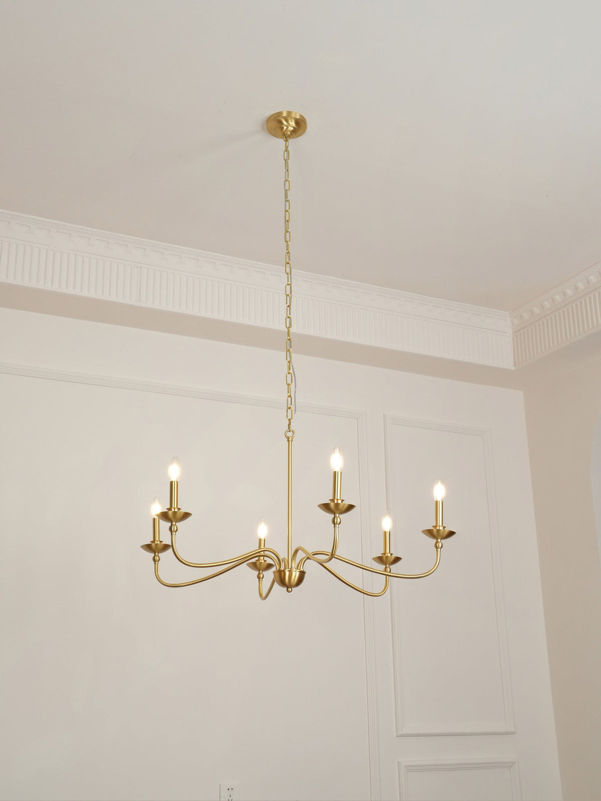 Alshaarae Vintage Industrial Brass Chandelier